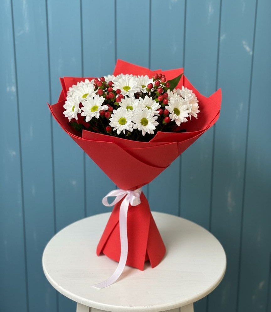 Букет цветов из: Хризантемы в Благоево