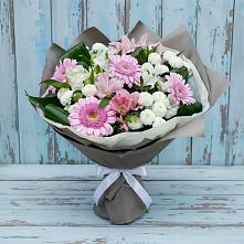 Букет цветов из:  Герберы, Альстромерии и Хризантемы в Благоево