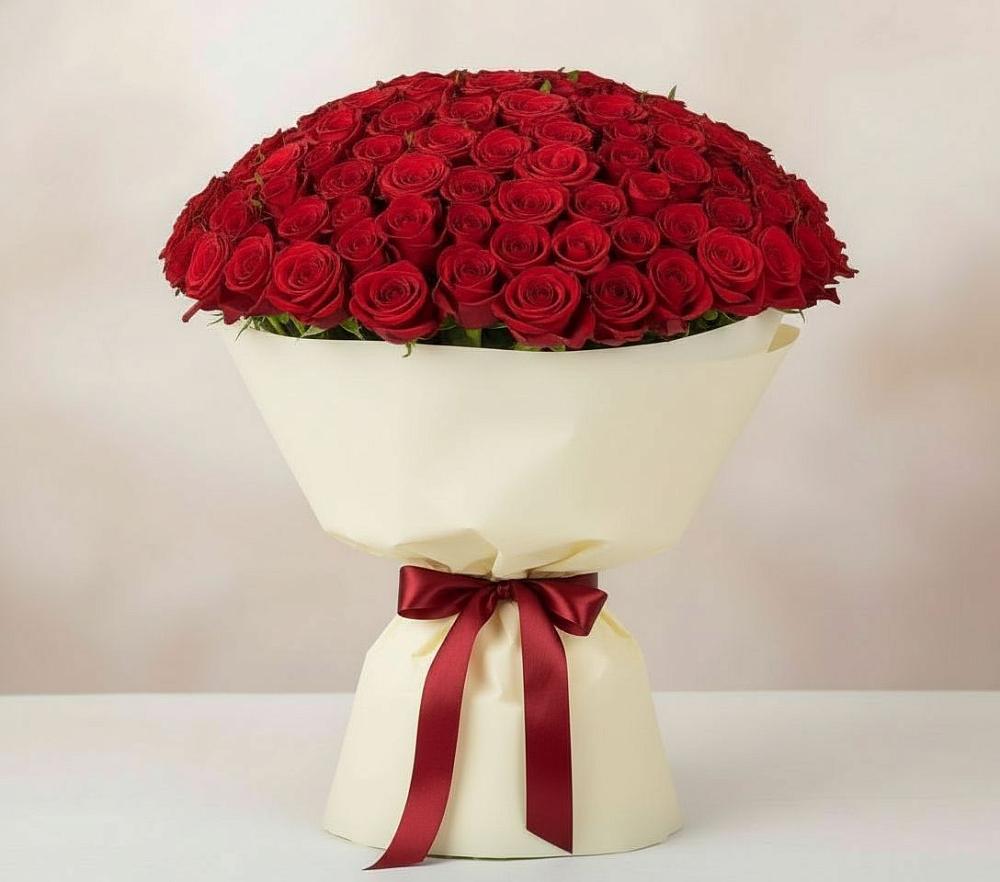 Букет 101 Красная роза Милано в Благоево