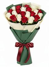 Букет Микс из красных и белых роз #REPLACE_PRED# Благоево