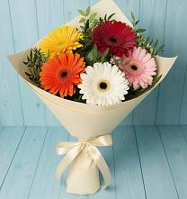 Букет цветов из:  Герберы в Благоево