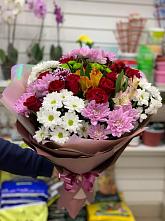 Букет цветов из:  Розы, Хризантемы и Альстромерии #REPLACE_PRED# Благоево
