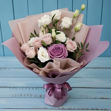 Букет цветов из:  Розы и Лизиантусы #REPLACE_PRED# Благоево