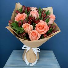 Букет цветов из:  Розы и Альстромерии #REPLACE_PRED# Благоево