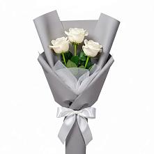 Букет 3 белые розы #REPLACE_PRED# Благоево