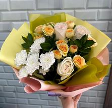 Букет цветов из:  Розы и Хризантемы #REPLACE_PRED# Благоево