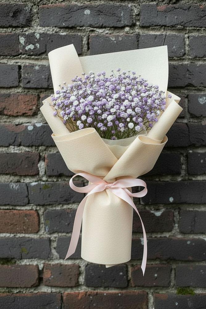 Букет цветов из: Гипсофила в Благоево