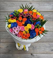 Букет цветов из:  Розы и Хризантемы в Благоево