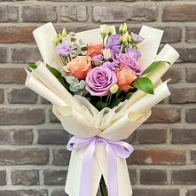 Букет цветов из:  Лизиантусы и Розы #REPLACE_PRED# Благоево