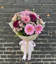 Букет цветов из:  Герберы и Хризантемы в Благоево