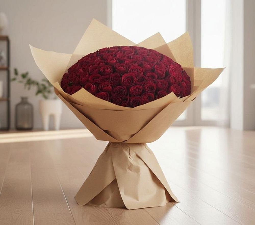 Букет 101 Красная роза в Благоево