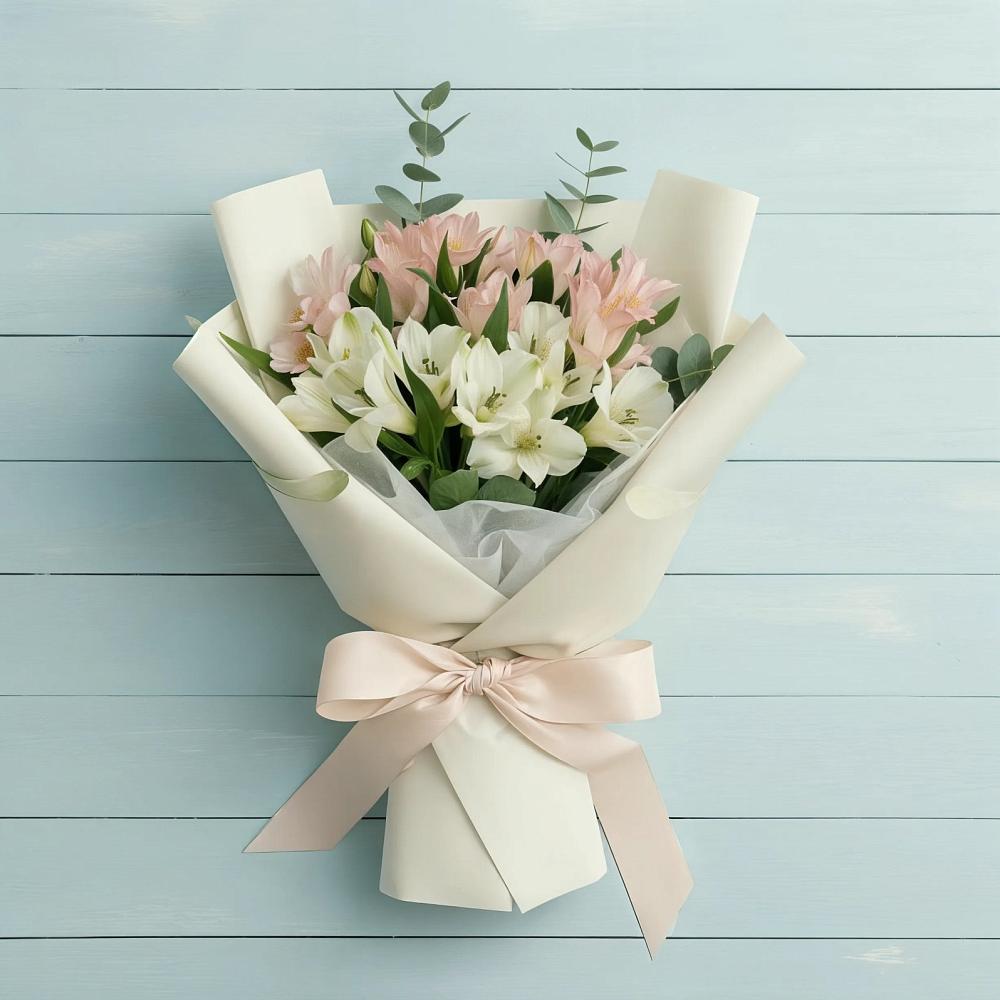 Букет цветов из: Альстромерии в Благоево