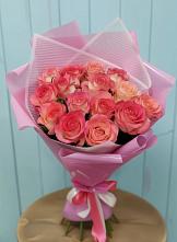 Букет 15 Розовых роз Равель #REPLACE_PRED# Благоево