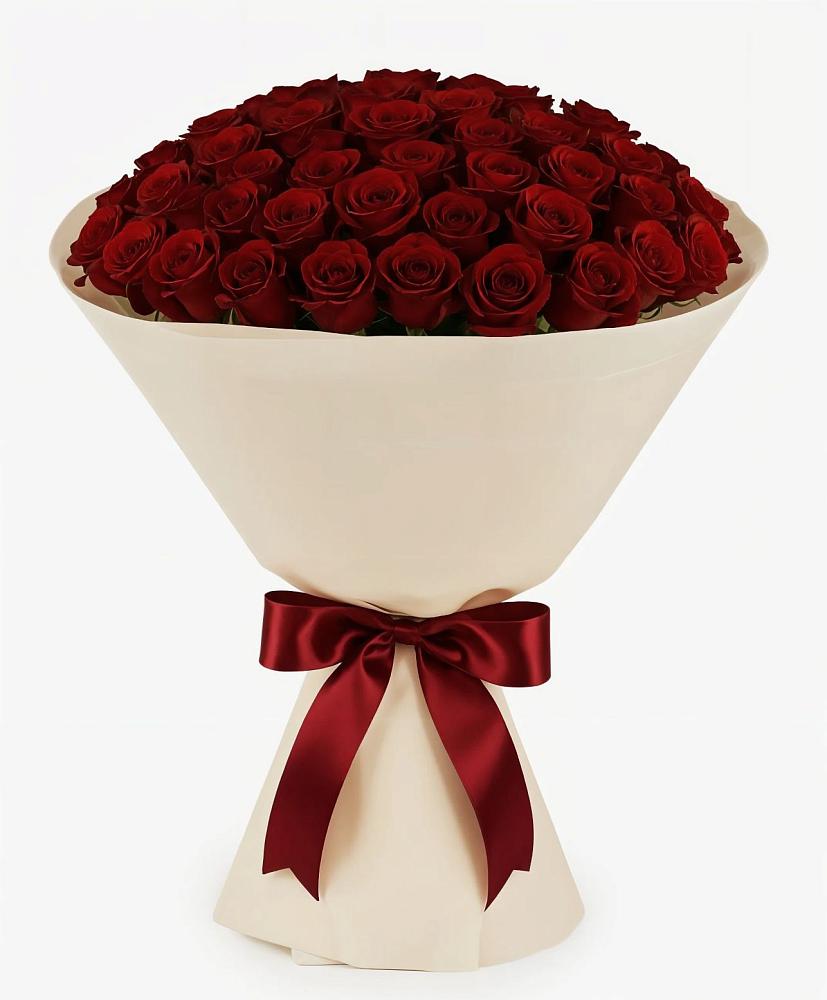 Букет 101 Бордовая роза Блэк Бакарра в Благоево