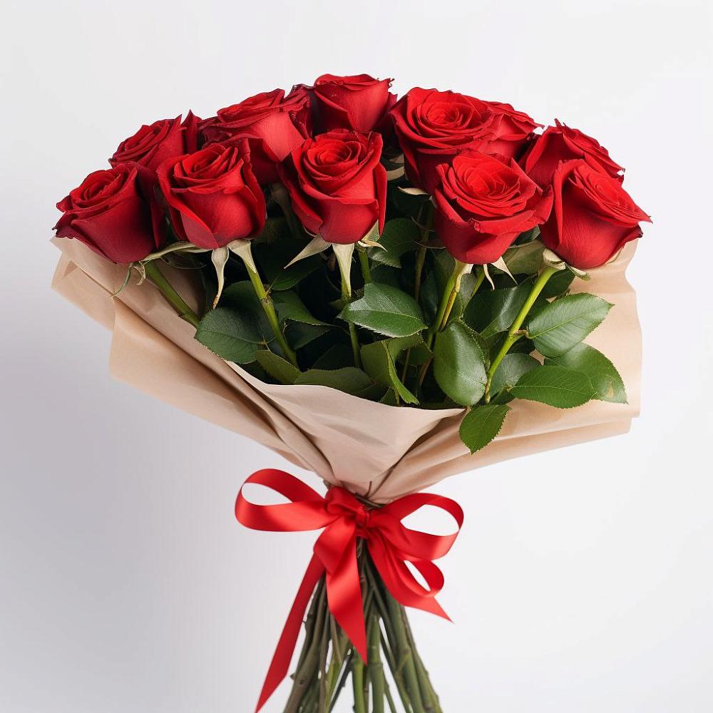 Букет 11 Красных роз Эдлесс Лав в Благоево